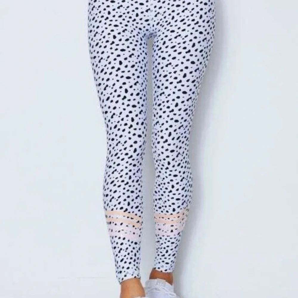 White Fox Boutique Dalmatian Print Leggings - Picture 1 of 11